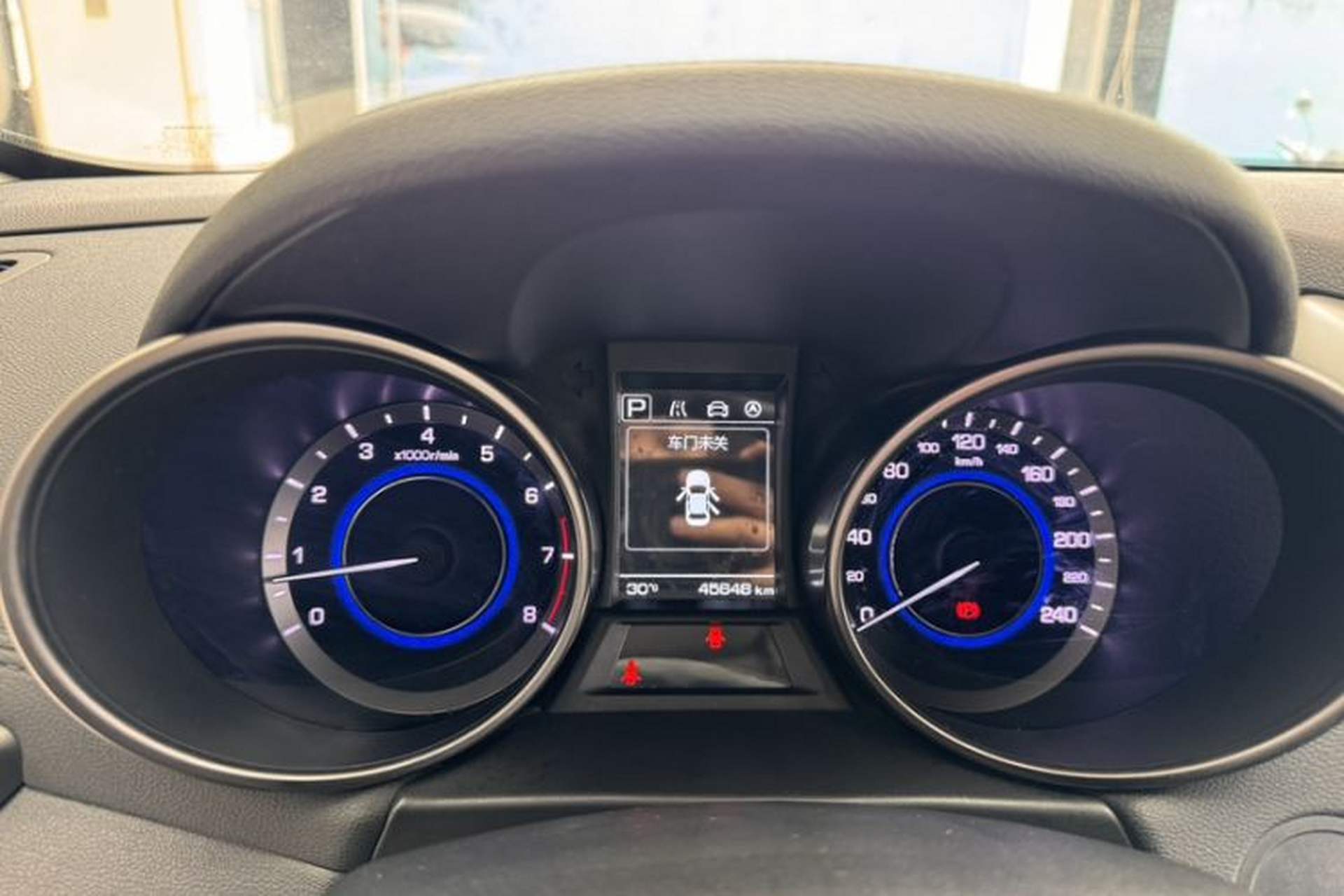 Used CHANGAN Eado 2016 1.6L Automatic Trend Model Odometer Close Up