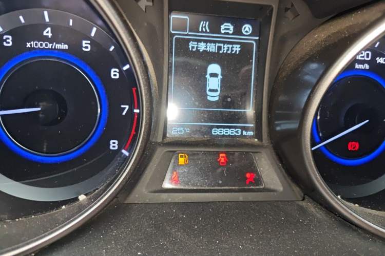 Used CHANGAN Eado 2016 1.6L Manual Junku Model Odometer Close Up