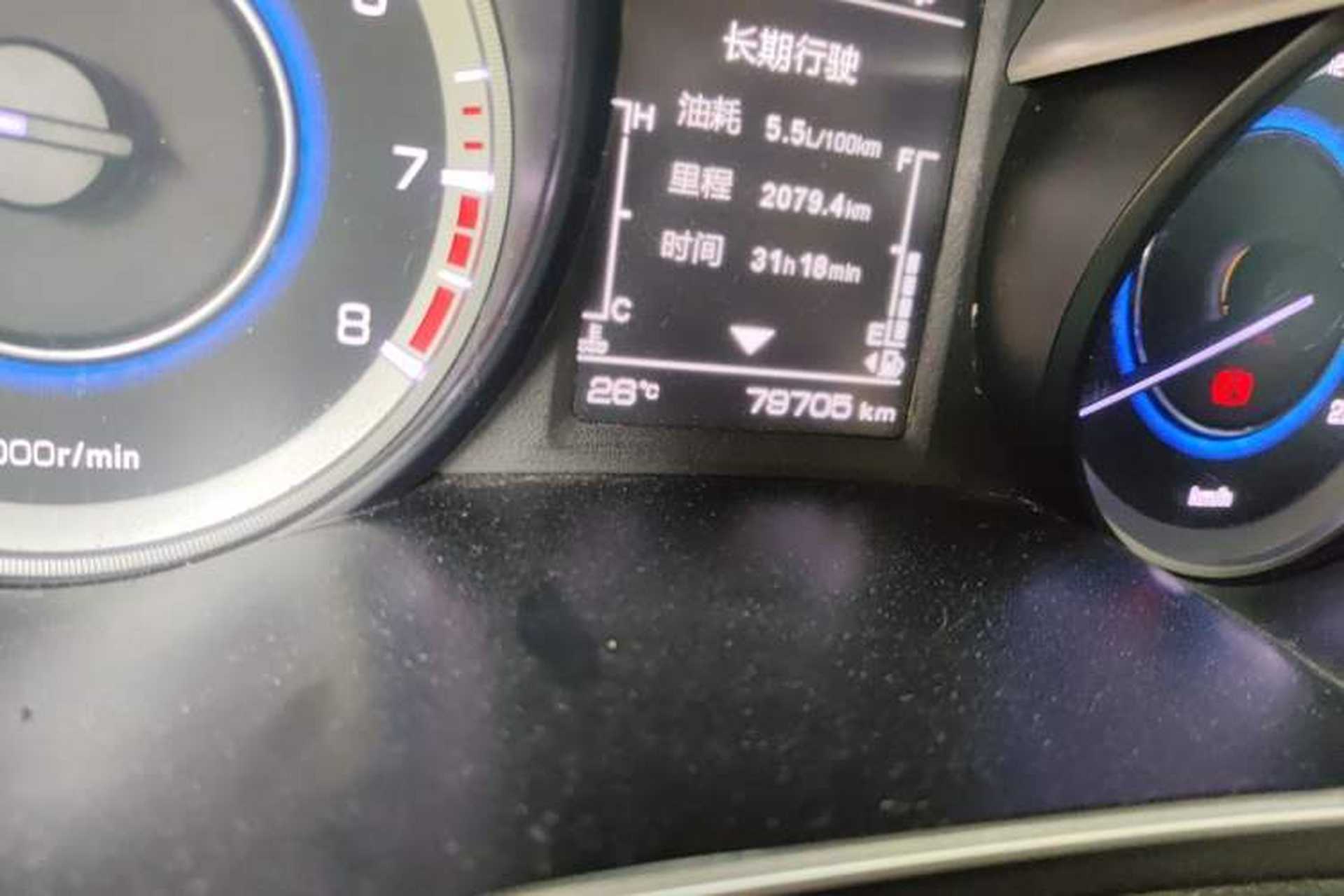 Used CHANGAN Eado 2018 High-Energy Edition 1.6L GDI Manual RuiFeng Model China V Standard Odometer Close Up