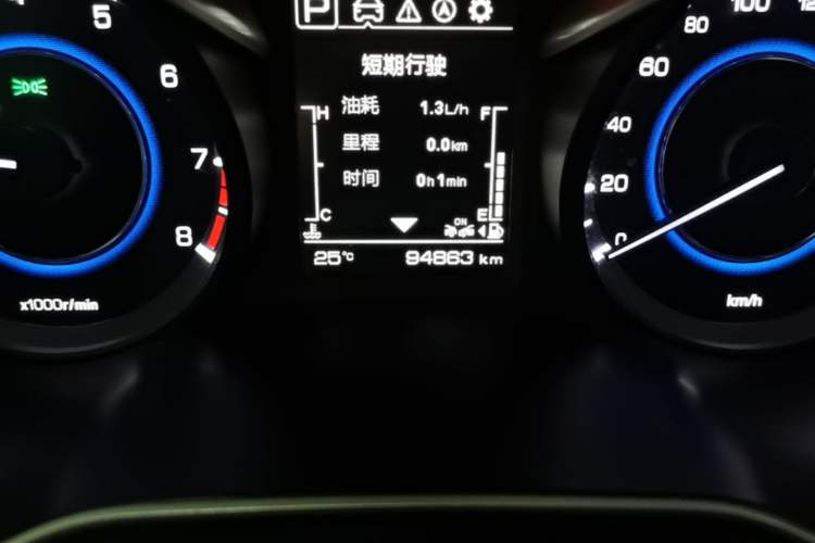 Used CHANGAN Eado 2018 1.6L GDI Automatic LingShang Model Odometer Close Up