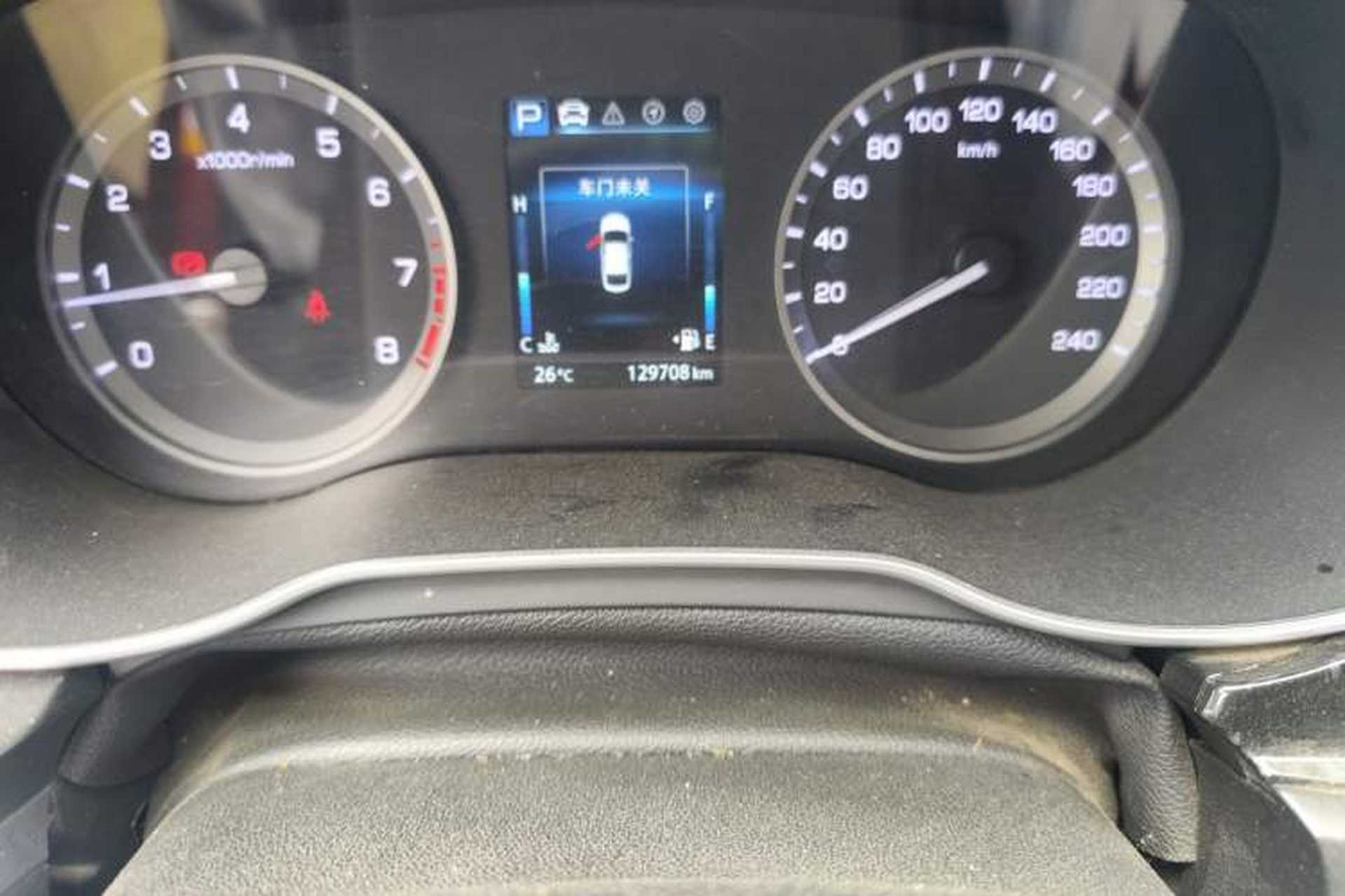 Used CHANGAN Eado 2019 Blue Whale Edition 280T GDI DCT High-Speed Model Odometer Close Up