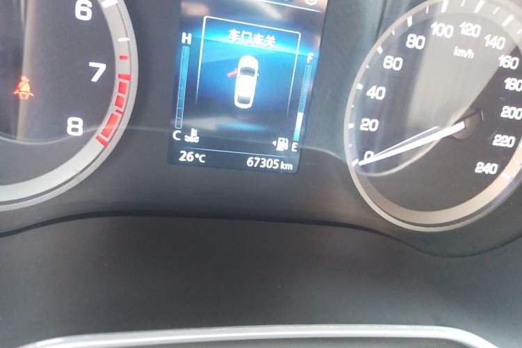 Used CHANGAN Eado 2019 Blue Whale Edition 280T GDI DCT High-Speed Model Odometer Close Up