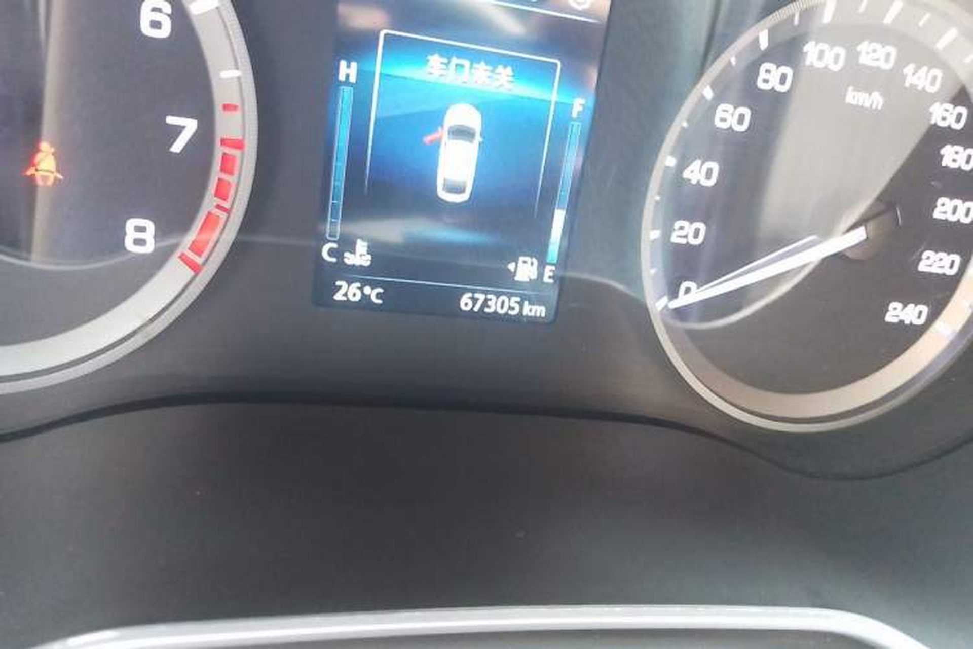 Used CHANGAN Eado 2019 Blue Whale Edition 280T GDI DCT High-Speed Model Odometer Close Up