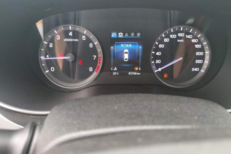 Used CHANGAN Eado 2019 Blue Whale Edition 280T GDI DCT High-Speed Model Odometer Close Up