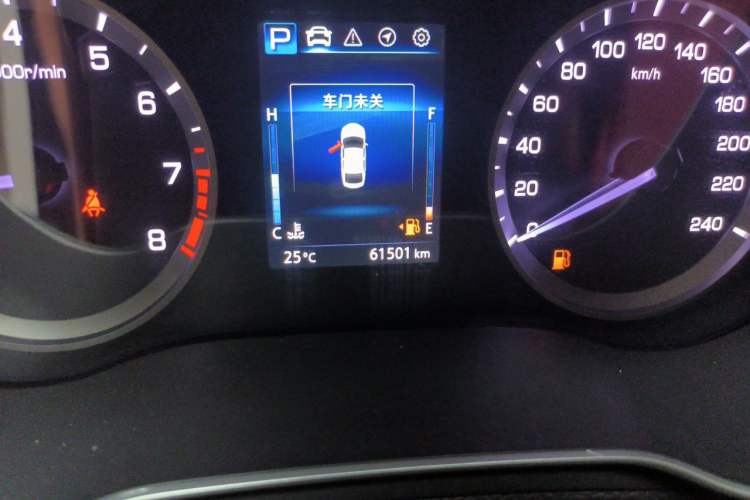 Used CHANGAN Eado 2019 Blue Whale Edition 280T GDI DCT High-Speed Model Odometer Close Up
