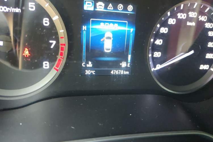 Used CHANGAN Eado 2019 Blue Whale Edition 280T GDI DCT High-Speed Model Odometer Close Up