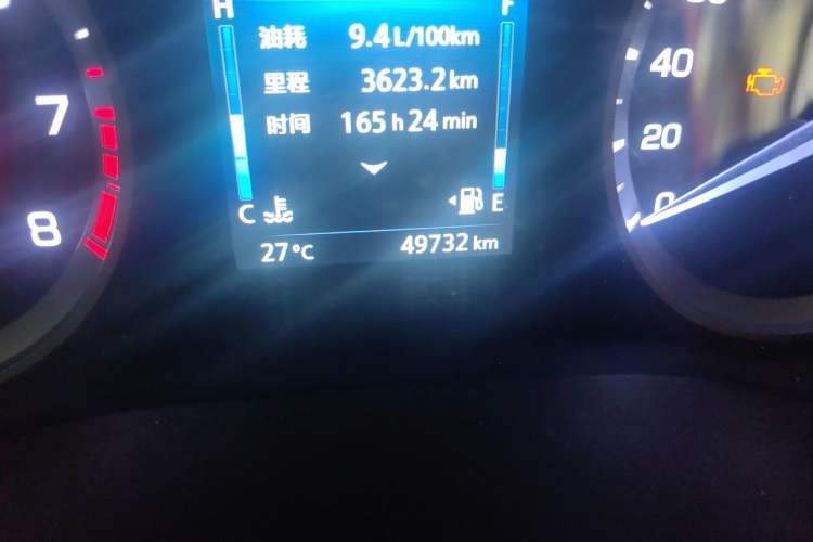 Used CHANGAN Eado 2019 Blue Whale Edition 280T GDI DCT High-Speed Model Odometer Close Up