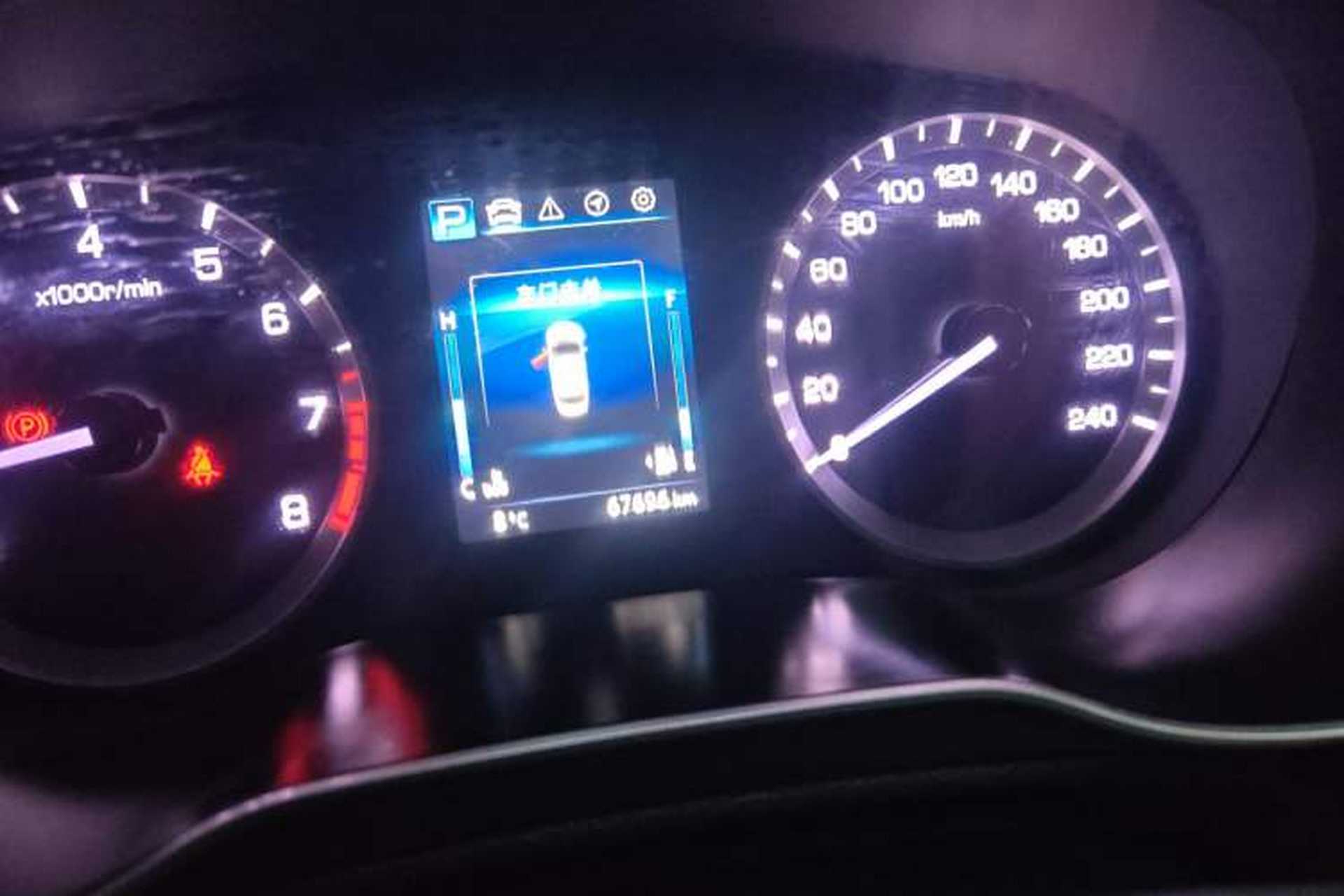 Used CHANGAN Eado 2019 Blue Whale Edition 280T GDI DCT High-Speed Model Odometer Close Up