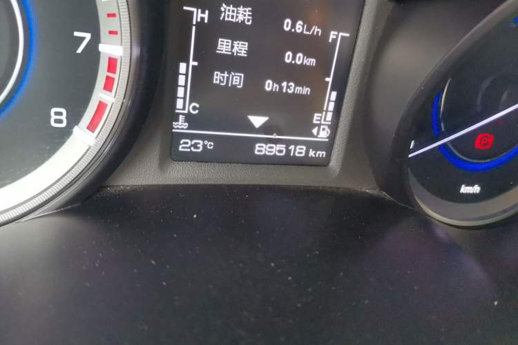 Used CHANGAN Eado 2019 High-Energy Edition 1.6L GDI Manual Pioneer Model China VI Standard Odometer Close Up