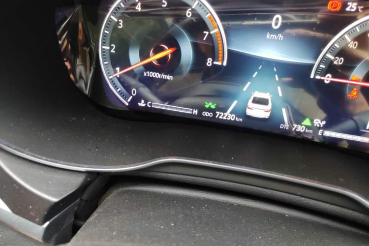 Used CHANGAN Eado 2019 Blue Whale Edition 280T GDI DCT Light-Speed Model Odometer Close Up