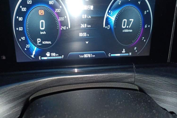 Used CHANGAN Eado 2020 PLUS Blue Whale NE 1.4T GDI DCT Flagship Model Odometer Close Up