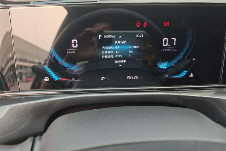 Used CHANGAN Eado 2020 PLUS Blue Whale NE 1.4T GDI DCT Prestige Model Odometer Close Up