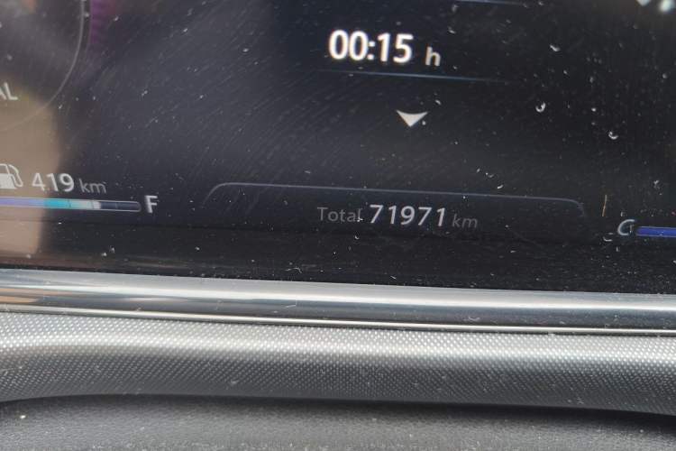 Used CHANGAN Eado 2020 PLUS Blue Whale NE 1.4T GDI DCT Flagship Model Odometer Close Up