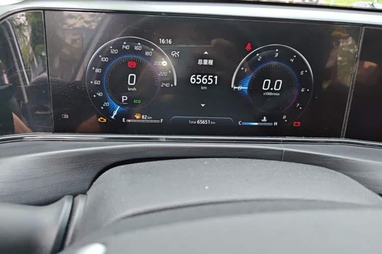 Used CHANGAN Eado 2020 PLUS Blue Whale NE 1.4T GDI DCT Flagship Model Odometer Close Up