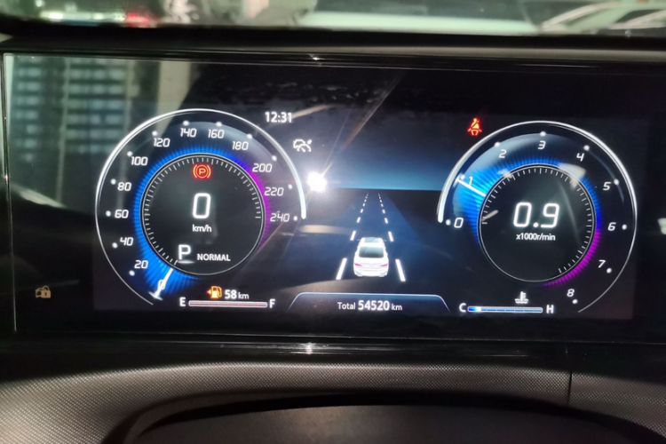 Used CHANGAN Eado 2020 PLUS Blue Whale NE 1.4T GDI DCT Flagship Model Odometer Close Up