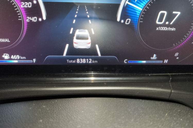 Used CHANGAN Eado 2020 PLUS Blue Whale NE 1.4T GDI DCT Flagship Model Odometer Close Up