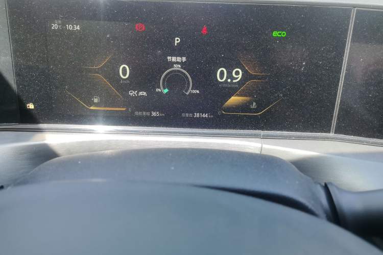 Used CHANGAN Eado 2021 PLUS Blue Whale NE 1.4T GDI DCT Flagship Model Odometer Close Up