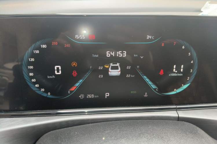 Used CHANGAN Eado 2021 PLUS Blue Whale NE 1.4T GDI DCT Prestige Model Odometer Close Up
