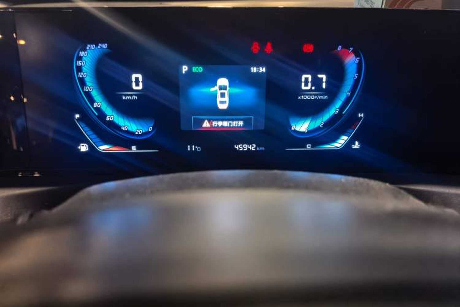 Used CHANGAN Eado 2021 PLUS Blue Whale NE 1.4T GDI DCT Prestige Model Odometer Close Up