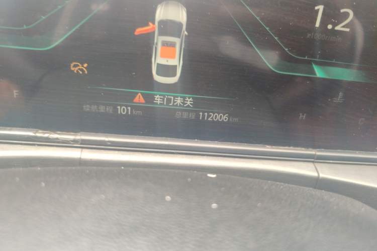Used CHANGAN Eado 2021 PLUS Blue Whale NE 1.4T GDI DCT Flagship Model Odometer Close Up