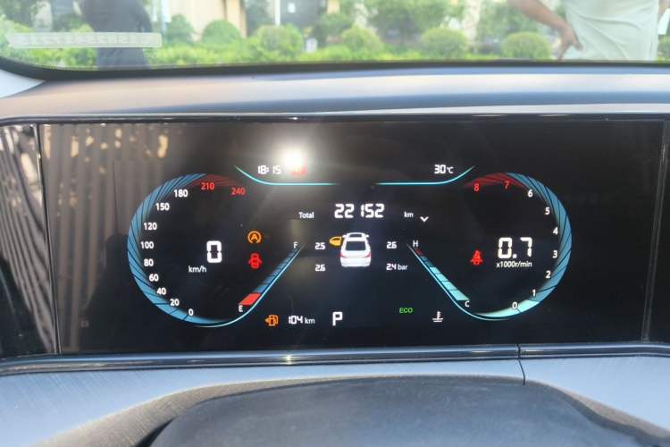Used CHANGAN Eado 2022 PLUS Blue Whale NE 1.4T GDI DCT Prestige Edition Odometer Close Up