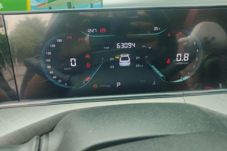 Used CHANGAN Eado 2022 PLUS Blue Whale NE 1.4T GDI DCT Prestige Edition Odometer Close Up
