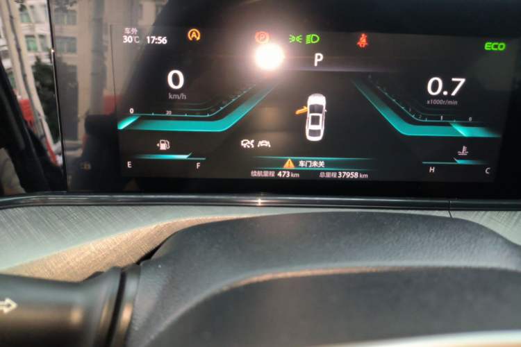 Used CHANGAN Eado 2022 PLUS Blue Whale NE 1.4T GDI DCT Flagship Edition Odometer Close Up
