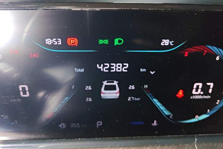 Used CHANGAN Eado 2022 PLUS Blue Whale NE 1.4T GDI DCT Prestige Edition Odometer Close Up