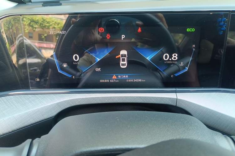 Used CHANGAN Eado 2022 PLUS Blue Whale NE 1.4T GDI DCT Flagship Edition Odometer Close Up