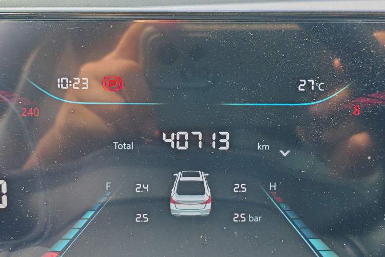 Used CHANGAN Eado 2022 PLUS Blue Whale NE 1.4T GDI DCT Prestige Edition Odometer Close Up