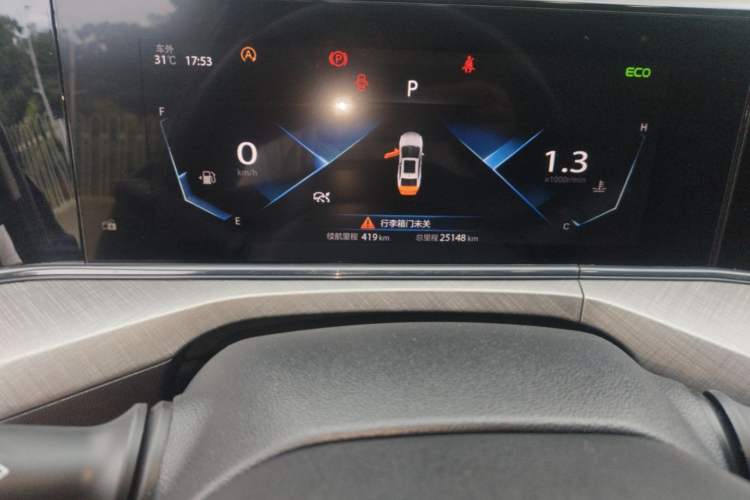 Used CHANGAN Eado 2022 PLUS Blue Whale NE 1.4T GDI DCT Flagship Edition Odometer Close Up