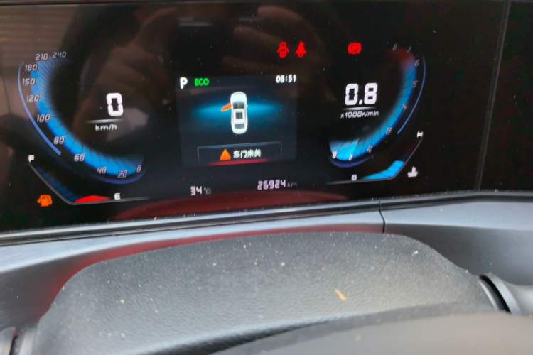 Used CHANGAN Eado 2022 PLUS Blue Whale NE 1.4T GDI DCT Prestige Edition Odometer Close Up