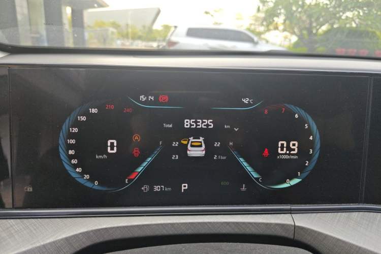 Used CHANGAN Eado 2022 PLUS Blue Whale NE 1.4T GDI DCT Prestige Edition Odometer Close Up