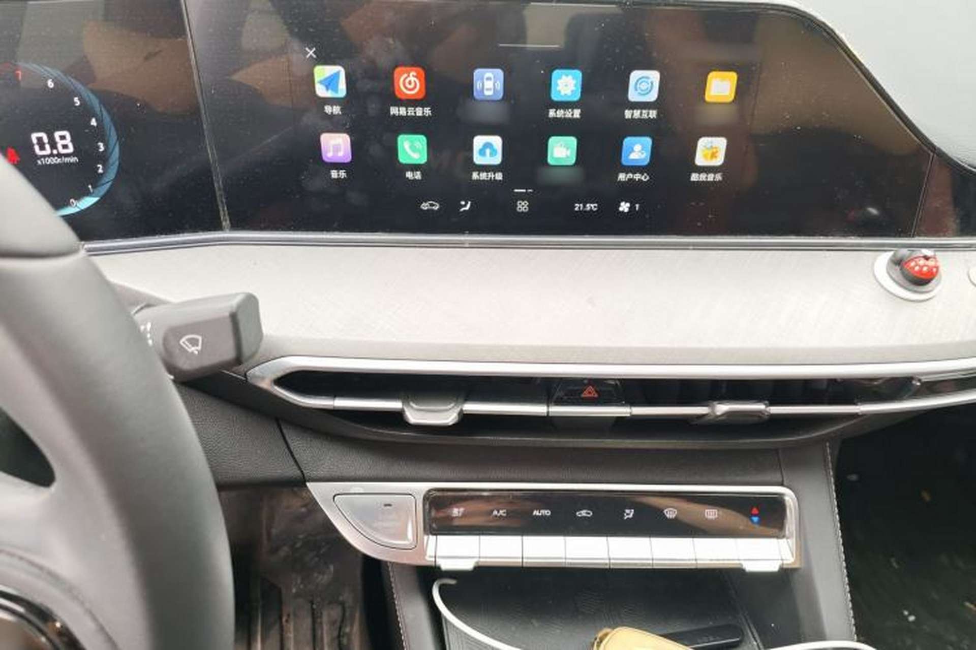 Used CHANGAN Eado 2022 PLUS Blue Whale NE 1.4T GDI DCT Prestige Edition Audio And AC Panel