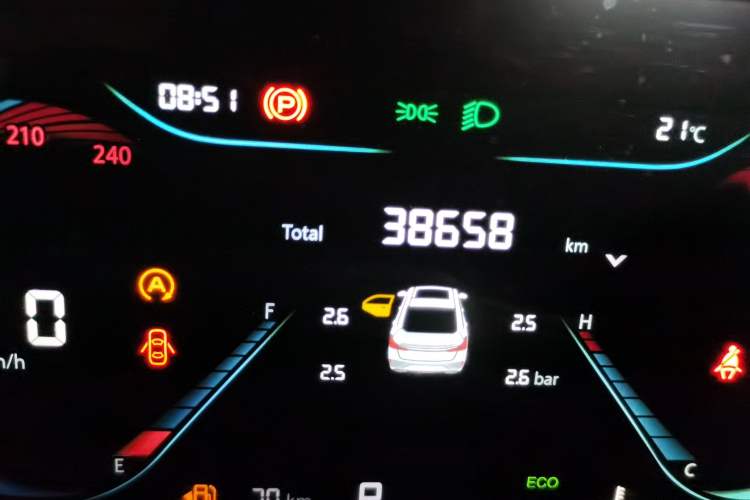 Used CHANGAN Eado 2022 PLUS Blue Whale NE 1.4T GDI DCT Prestige Edition Odometer Close Up