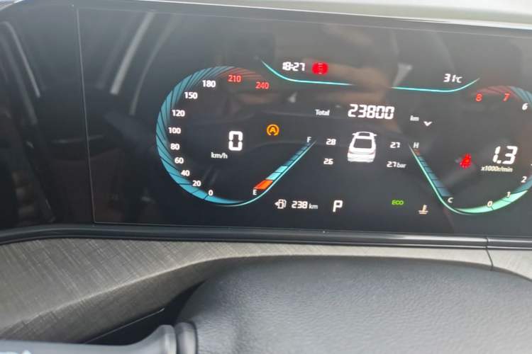 Used CHANGAN Eado 2022 PLUS Blue Whale NE 1.4T GDI DCT Prestige Edition Odometer Close Up