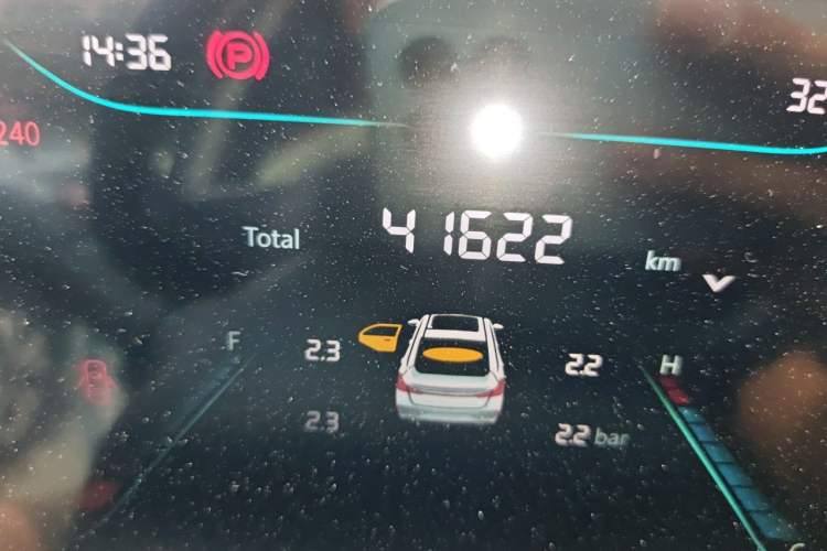 Used CHANGAN Eado 2022 PLUS Blue Whale NE 1.4T GDI DCT Prestige Edition Odometer Close Up