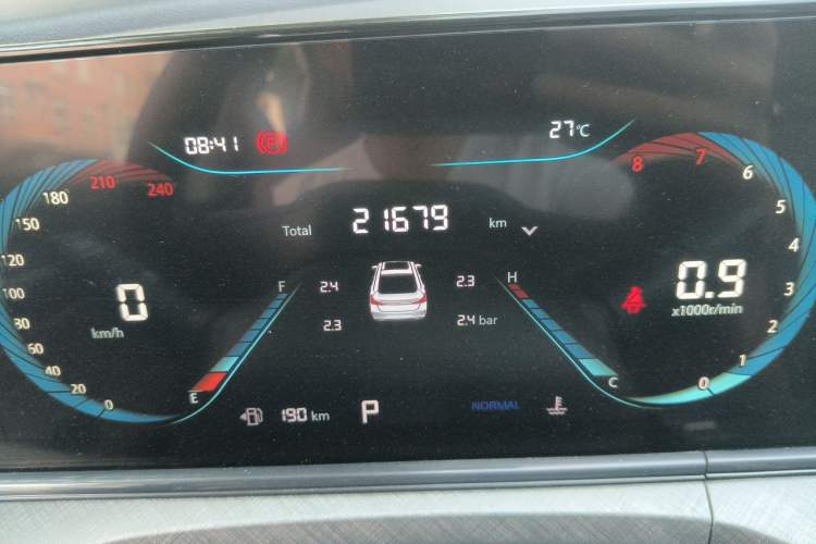 Used CHANGAN Eado 2022 PLUS Blue Whale NE 1.4T GDI DCT Prestige Edition Odometer Close Up