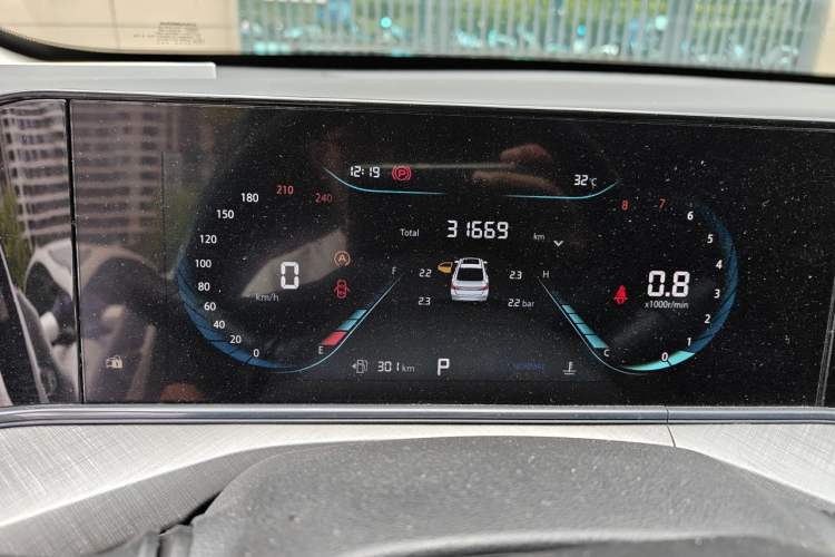 Used CHANGAN Eado 2022 PLUS Blue Whale NE 1.4T GDI DCT Prestige Edition Odometer Close Up