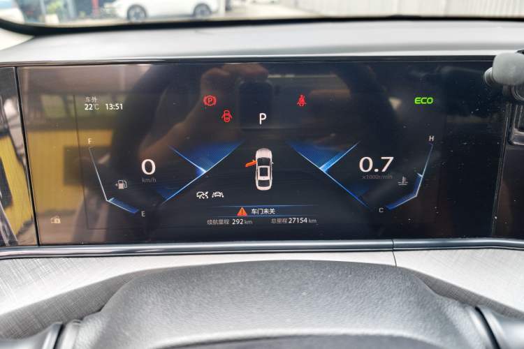 Used CHANGAN Eado 2022 PLUS Blue Whale NE 1.4T GDI DCT Flagship Edition Odometer Close Up