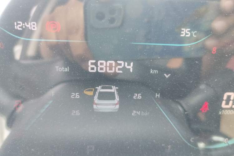 Used CHANGAN Eado 2022 PLUS Blue Whale NE 1.4T GDI DCT Prestige Edition Odometer Close Up