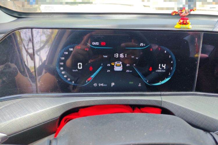 Used CHANGAN Eado 2023 Changan Edition PLUS Blue Whale NE 1.4T GDI DCT Prestige Version Odometer Close Up