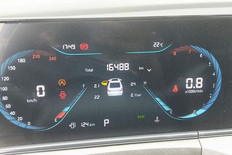 Used CHANGAN Eado 2023 Changan Edition PLUS Blue Whale NE 1.4T GDI DCT Prestige Version Odometer Close Up