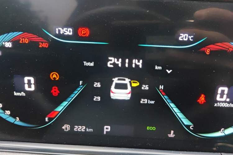 Used CHANGAN Eado 2023 Changan Edition PLUS Blue Whale NE 1.4T GDI DCT Prestige Version Odometer Close Up
