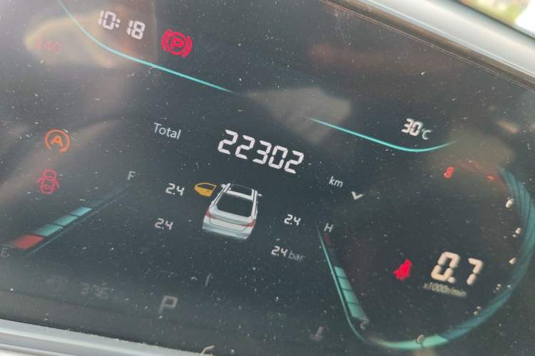 Used CHANGAN Eado 2023 Changan Edition PLUS Blue Whale NE 1.4T GDI DCT Prestige Version Odometer Close Up