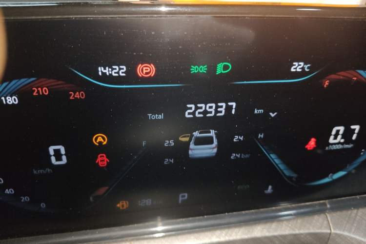 Used CHANGAN Eado 2023 Changan Edition PLUS Blue Whale NE 1.4T GDI DCT Prestige Version Odometer Close Up