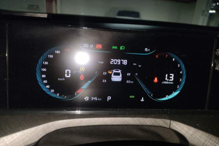 Used CHANGAN Eado 2023 Changan Edition PLUS Blue Whale NE 1.4T GDI DCT Prestige Version Odometer Close Up