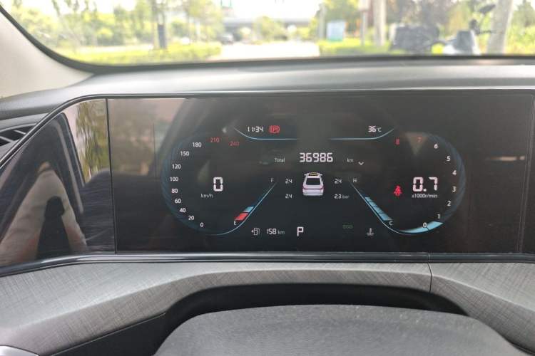Used CHANGAN Eado 2023 Changan Edition PLUS Blue Whale NE 1.4T GDI DCT Prestige Version Odometer Close Up