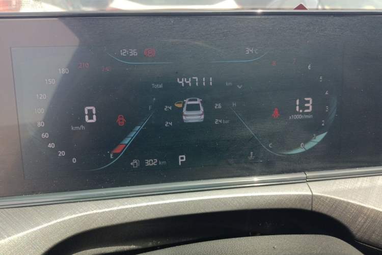 Used CHANGAN Eado 2023 Changan Edition PLUS Blue Whale NE 1.4T GDI DCT Prestige Version Instrument Cluster