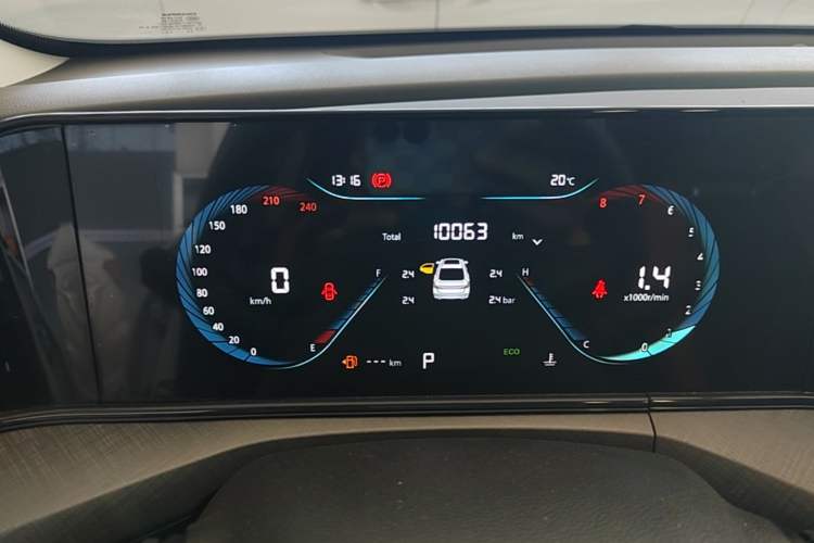 Used CHANGAN Eado 2023 Changan Edition PLUS Blue Whale NE 1.4T GDI DCT Prestige Version Instrument Cluster